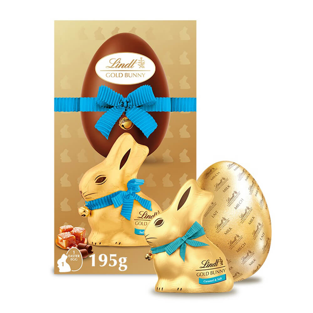 Lindt GOLD BUNNY Easter Egg Salted Caramel 195g